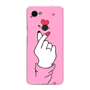 Чохол з принтом для Google Pixel 3 XL (AlphaPrint - Знак сердечка)