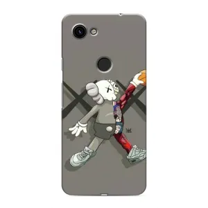 Чохли для Google Pixel 3a XL - Bearbrick Louis Vuitton (PREMIUMPrint) (Беарбрік Джордан)