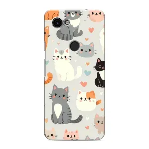Чохол з малюнком кіт на Google Pixel 3a XL (Колаж котів)