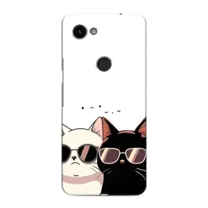 Чохол з малюнком кіт на Google Pixel 3a XL (Коти в окулярах)