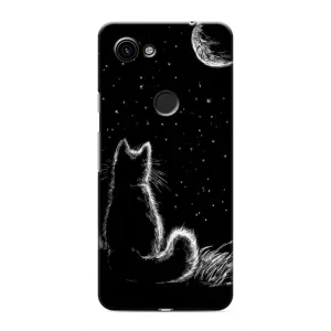 Чехол с принтом для Google Pixel 3a XL (AlphaPrint) Модные коты