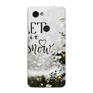 Новорічні, Святкові Чохли для Google Pixel 3a XL - 2024 год (Let it snow)