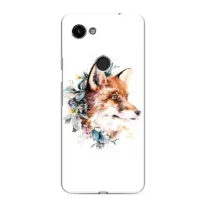 Чохли з картинкою Лисичка для Google Pixel 3a XL (VPrint) (Лиса в квітах)