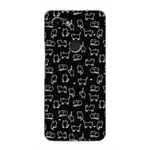 Чохол з принтом для Google Pixel 3a XL (AlphaPrint) Модні коти (Маленькі котики)