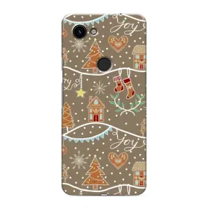 Новорічні, Святкові Чохли для Google Pixel 3a XL - 2024 год (Новорічні пряники)