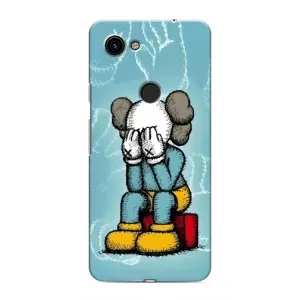 Чохли для Google Pixel 3a XL - Bearbrick Louis Vuitton (PREMIUMPrint) (Плач Bearbrick)