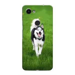 Чехол с Хаски для Google Pixel 3a XL - (AlphaPrint) (Радостный Хаски)