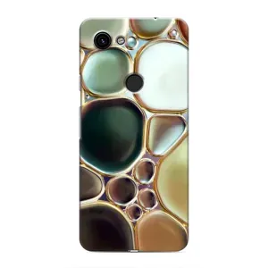 Мраморний чехол на Google Pixel 3a XL (VPrint) (Радужний Мрамор)