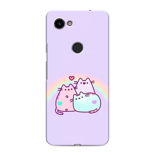 Чохол з принтом «Радужний котик» для Google Pixel 3a XL