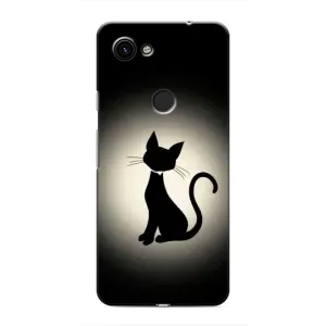 Чохол з принтом для Google Pixel 3a XL (AlphaPrint) Модні коти (Силует котика)
