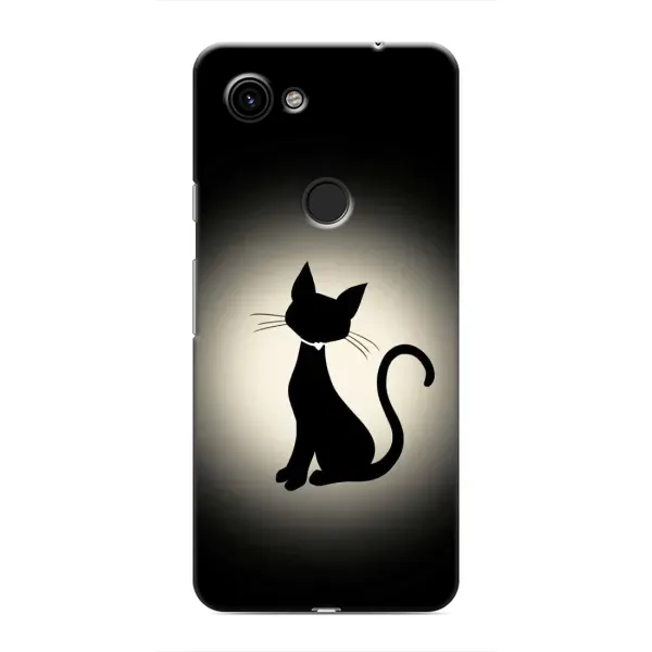 Чехол с принтом «Силуэт котика» для Google Pixel 3a XL