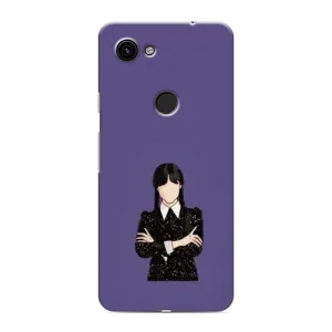 Чохли Венсдей на Google Pixel 3a XL Уенсдей (AlphaPrint) (Венздей у чорному)