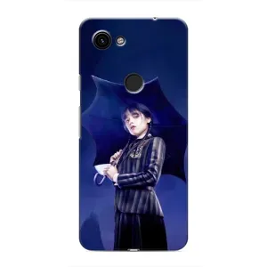Чохли Венсдей на Google Pixel 3a XL Уенсдей (AlphaPrint) (Венздей з парасолькою)