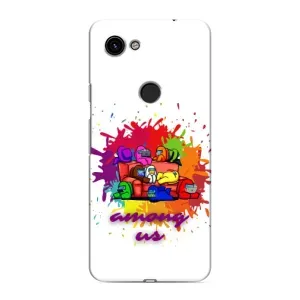 Чехол Амонг Ас для Google Pixel 3a XL (AlphaPrint) (Яркий АмонгАс)