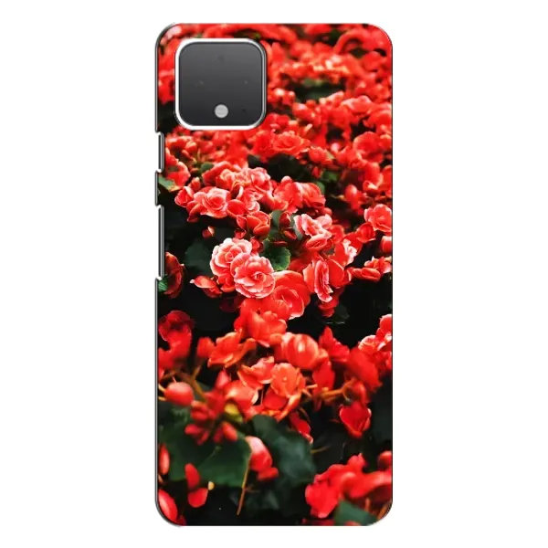 Чохол з принтом «Квіти червоні» для Google Pixel 4 XL