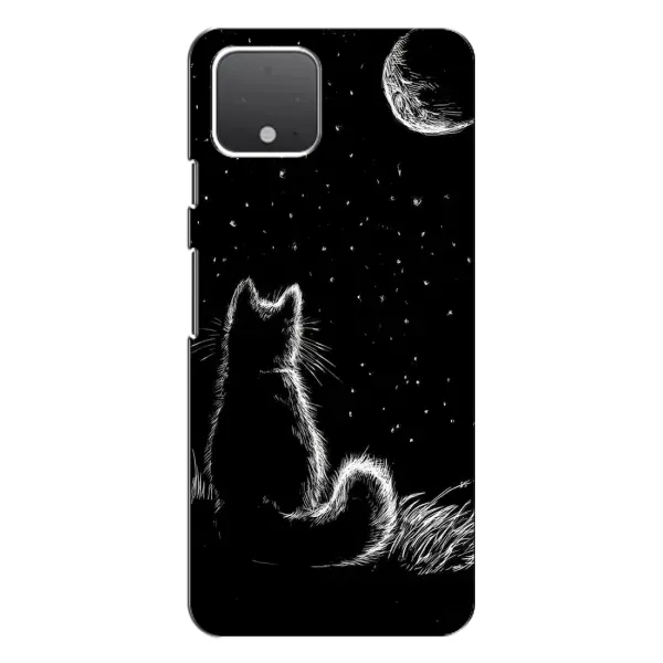 Чохол з принтом «Котик і місяць» для Google Pixel 4 XL