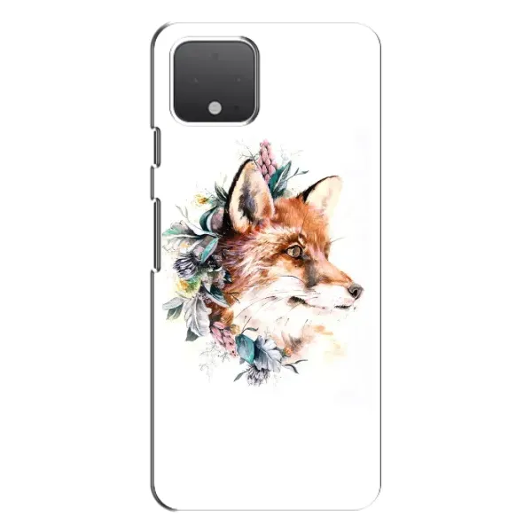 Чохол з принтом «Лиса в квітах» для Google Pixel 4 XL