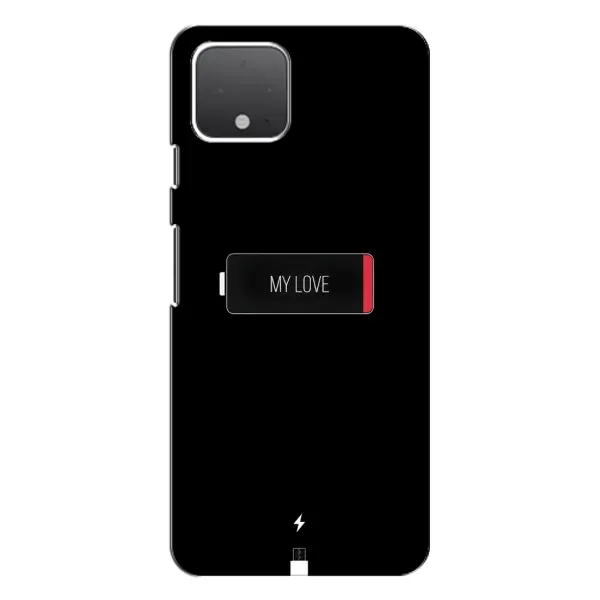 Чохол з принтом «Love battery» для Google Pixel 4 XL