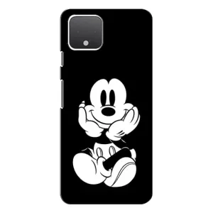 Міккі Маус чохол для Google Pixel 4 XL (AlphaPrint - Мультяшні) (Маус на чорному)