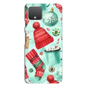 Новорічні Чохли для Ґуґл Піксель 4 XL (VPrint) (Одяг НР)