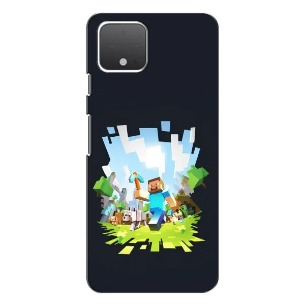 Чохол з принтом «персонажі Minecraft» для Google Pixel 4 XL