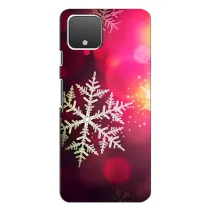 Новорічні Чохли для Ґуґл Піксель 4 XL (VPrint) (Сніжинка)
