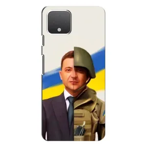Чохол для Google Pixel 4 XL (AlphaPrint - с принтом Зеленського) (Зеленский солдат)