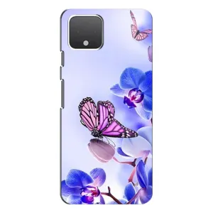 Чехлы с Цветами для Google Pixel 4 (VPrint) (Бабочка на цветочке)