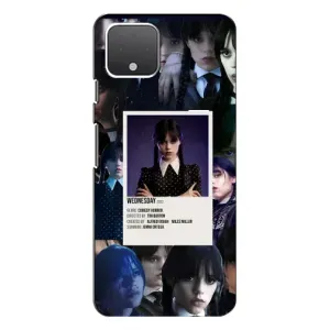 Чехлы Венсдей на Google Pixel 4 Уэнсдей (AlphaPrint) (коллаж Уэнздей)