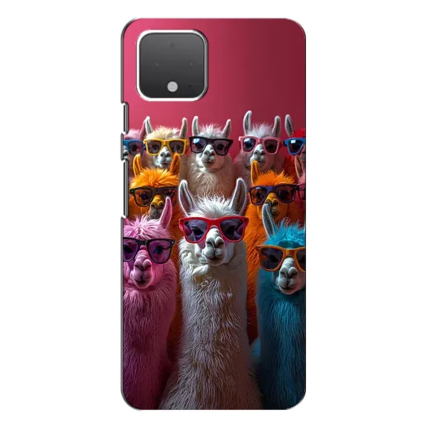 Чохол з принтом «Лами в окулярах» для Google Pixel 4 Чохол з принтом «Лами в окулярах» для Google Pixel 4