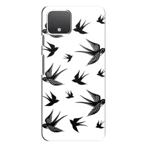 Чехол с птицами на Google Pixel 4 (VPrint) (Ласточки)