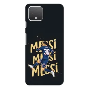 Чехлы для Google Pixel 4 (Leo чемпион) (AlphaPrint) (Messi ПСЖ)
