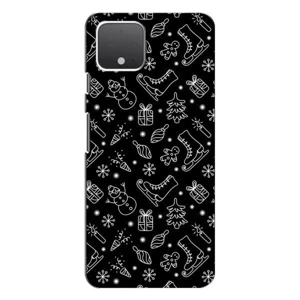 Чохол з принтом «Новорічний фон» для Google Pixel 4