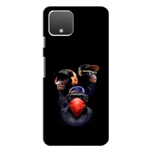 Чехол с Обезьянами Google Pixel 4 - (AlphaPrint)