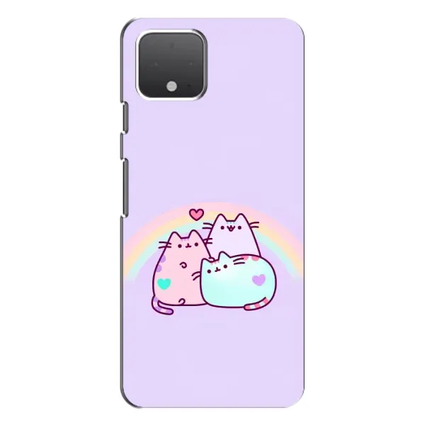 Чехол с принтом «Радужные котики» для Google Pixel 4