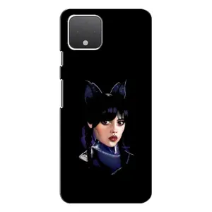 Чехлы Венсдей на Google Pixel 4 Уэнсдей (AlphaPrint) (серьезная Уэнздей)