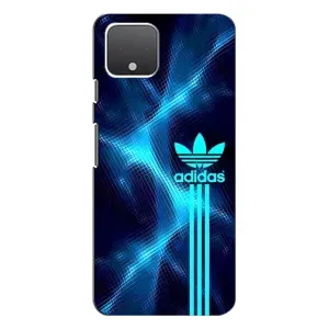 Чехлы Адидас для Google Pixel 4 (AlphaPrint) (Синий Адидас)