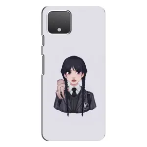 Чехлы Венсдей на Google Pixel 4 Уэнсдей (AlphaPrint) (Уэнздей и Вещь)