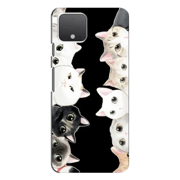 Чехол с принтом «Взгляд котов» для Google Pixel 4