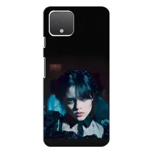Чехлы Венсдей на Google Pixel 4 Уэнсдей (AlphaPrint) (взгляд Уэнздей)