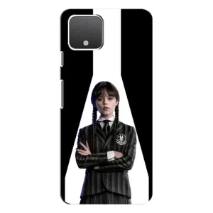 Чехлы Венсдей на Google Pixel 4 Уэнсдей (AlphaPrint) (W-Wednesday)