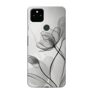 Чехол с принтом «Черные цветы» для Google Pixel 4a 5G