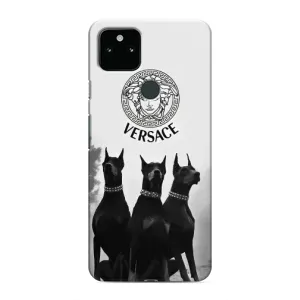 Чохли VERSACE для Гугл Піксел 4а 5Ж (PREMIUMPrint) (Доберман Версаче)