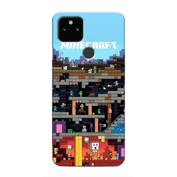 Чехол с принтом «фон Minecraft» для Google Pixel 4a 5G Чехол с принтом «фон Minecraft» для Google Pixel 4a 5G