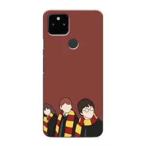 Чехлы с Гарри Поттером для Google Pixel 4a 5G (AlphaPrint) (Гарри с друзьями)
