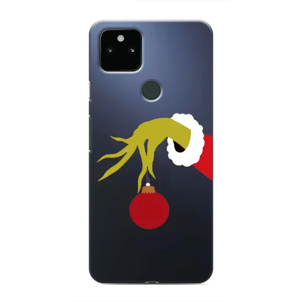 Чехол с принтом «Гринч с игрушкой» для Google Pixel 4a 5G
