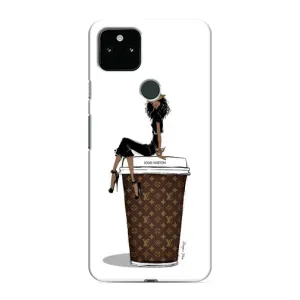 Чохли Луі Вітон для Google Pixel 4a 5G (AlphaPrint - LOUIS VUITTON) (кава LOUIS VUITTON)