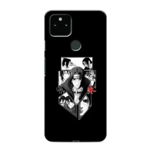 Чехлы на тему: Итачи Учиха для Google Pixel 4a 5G (AlphaPrint) (коллаж Итачи)