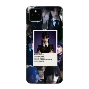 Чехлы Венсдей на Google Pixel 4a 5G Уэнсдей (AlphaPrint) (коллаж Уэнздей)