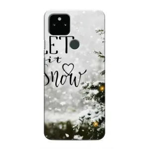 Новорічні, Святкові Чохли для Google Pixel 4a 5G - 2024 год (Let it snow)